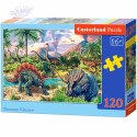 CASTORLAND Puzzle 120el. Dinosuar Volcanos - Dinozaury przy wulkanach