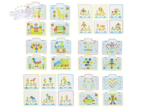 PUZZLE KLOCKI W WALIZCE ZESTAW KREATYWNY WKRĘTARKA PUZZLE KLOCKI W WALIZCE ZESTAW KREATYWNY WKRĘTARKA