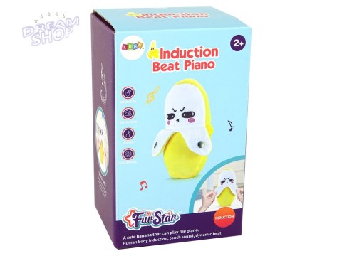 Pluszowy Banan Interaktywny Muzyka 22 cm Żółty Pluszowy Banan Interaktywny Muzyka 22 cm Żółty