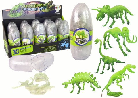 Świecący W Ciemności Szkielet 3D Dinozaury Mamut w Jajku Świecący W Ciemności Szkielet 3D Dinozaury Mamut w Jajku