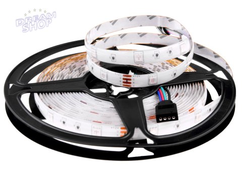 Taśma LED 5m RGB + pilot Wodoodporna ZA4824 Taśma LED 5m RGB + pilot Wodoodporna ZA4824