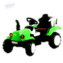 Traktor na akumulator dla dzieci LED MP3 2 silniki Pilot TRAK-S-2-ZIELONY