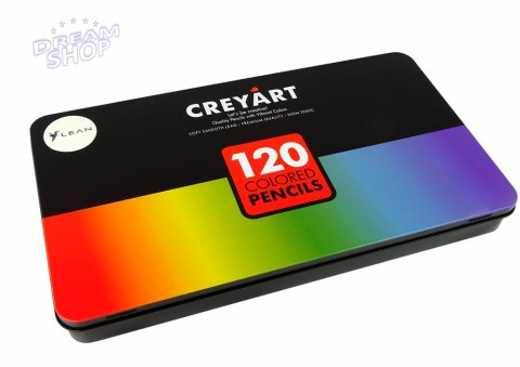 Zestaw 120 Kredek Artystycznych Metalowy Pojemnik Zestaw 120 Kredek Artystycznych Metalowy Pojemnik