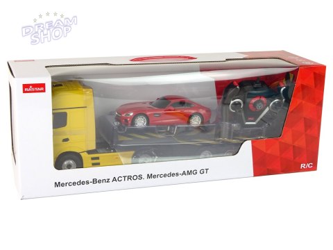 Laweta Autko R/C Mercedes-Benz 1:26 Żółte Czerwone Laweta Autko R/C Mercedes-Benz 1:26 Żółte Czerwone