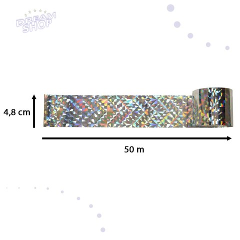 Odstraszacz ptaków taśma odblaskowa odstraszająca ptaki 4,8cm x 50m 1 sztuka Odstraszacz ptaków taśma odblaskowa odstraszająca ptaki 4,8cm x 50m 1 sztuka