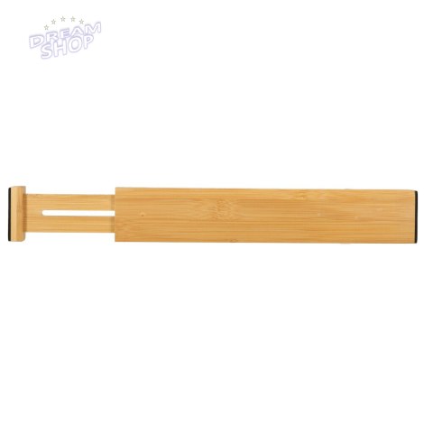 Organizer do szuflady regulowany separator bambusowy 43x6x1,5cm 1 sztuka Organizer do szuflady regulowany separator bambusowy 43x6x1,5cm 1 sztuka