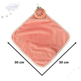 Ręcznik ręczniczek do rąk dla dzieci do przedszkola 30x30cm różowy arbuz