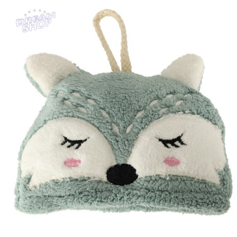 Ręcznik ręczniczek do rąk dla dzieci do przedszkola 42x25cm niebieski lisek Ręcznik ręczniczek do rąk dla dzieci do przedszkola 42x25cm niebieski lisek