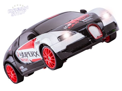 Samochód Do Driftu, Auto RC Drift 1:24 2,4 GHz 4WD CZARNO-BIAŁE BUGATTI