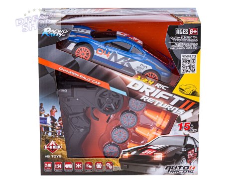 Samochód Do Driftu, Auto RC Drift 1:24 2,4 GHz 4WD NIEBIESKIE FERRARI