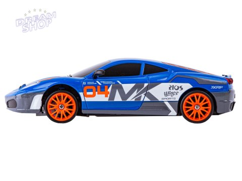 Samochód Do Driftu, Auto RC Drift 1:24 2,4 GHz 4WD NIEBIESKIE FERRARI