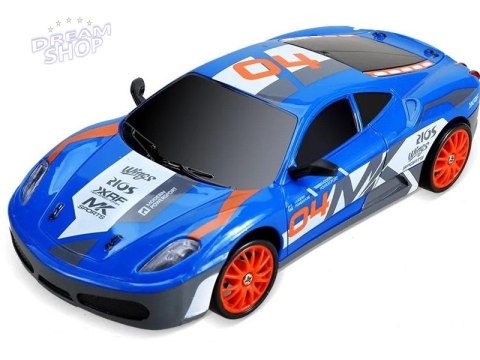 Samochód Do Driftu, Auto RC Drift 1:24 2,4 GHz 4WD NIEBIESKIE FERRARI