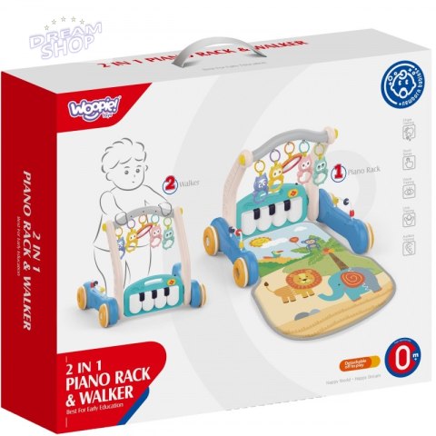 WOOPIE Mata z Pałąkiem Pchacz 2w1 Pianinko WOOPIE Mata z Pałąkiem Pchacz 2w1 Pianinko