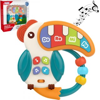 WOOPIE Pianinko Muzyczne 3w1 Sensoryczne Gryzak Pelikan