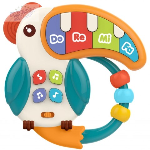 WOOPIE Pianinko Muzyczne 3w1 Sensoryczne Gryzak Pelikan WOOPIE Pianinko Muzyczne 3w1 Sensoryczne Gryzak Pelikan