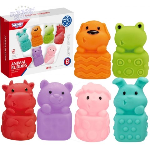 WOOPIE Zwierzątka Sensoryczne Miękkie Zestaw 6 szt WOOPIE Zwierzątka Sensoryczne Miękkie Zestaw 6 szt