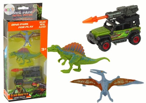 Dinozaury Figurki Zestaw Auto Rakieta Pomarańczowy Dinozaury Figurki Zestaw Auto Rakieta Pomarańczowy