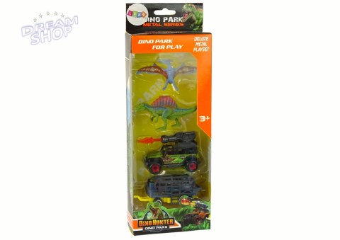 Dinozaury Zestaw Samochód Z Rakietą Przyczepa Dinozaury Zestaw Samochód Z Rakietą Przyczepa