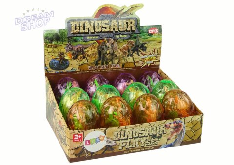 Duże Jajo Dinozaura 2 Figurki Jajko Dinozaury 9 cm Duże Jajo Dinozaura 2 Figurki Jajko Dinozaury 9 cm