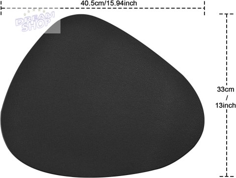 Komplet podkładek na stół TRIVAL BLACK Komplet podkładek na stół TRIVAL BLACK