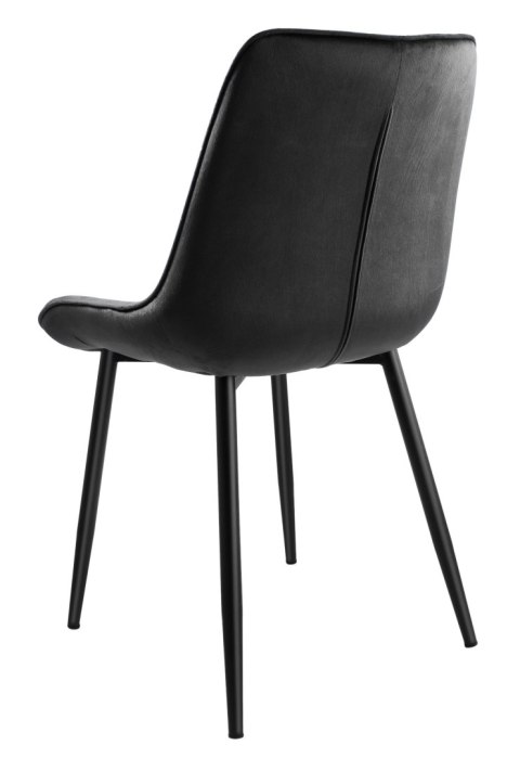 Krzesło NORMAN grafitowe velvet