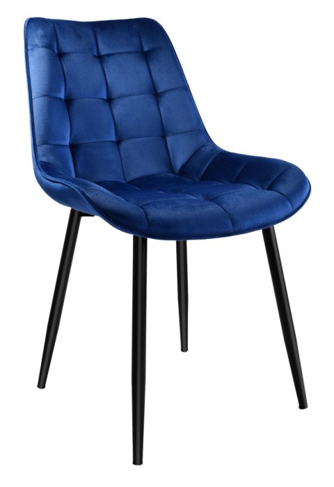Krzesło NORMAN granatowe velvet