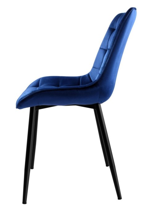 Krzesło NORMAN granatowe velvet
