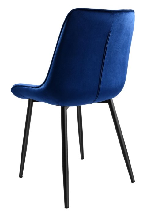 Krzesło NORMAN granatowe velvet