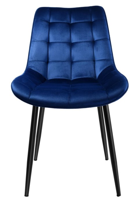 Krzesło NORMAN granatowe velvet