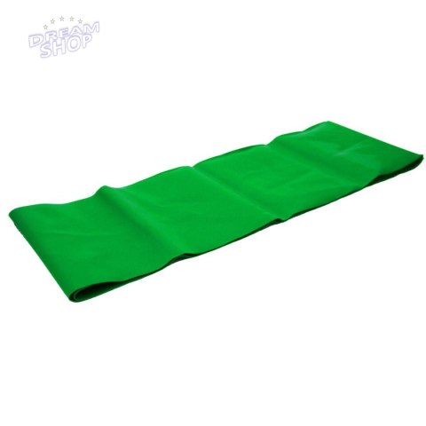 TAŚMA TRENINGOWA GUMA OPOROWA DO ĆWICZEŃ 200x15cm 0,40mm 10-15 kg ZIELONA