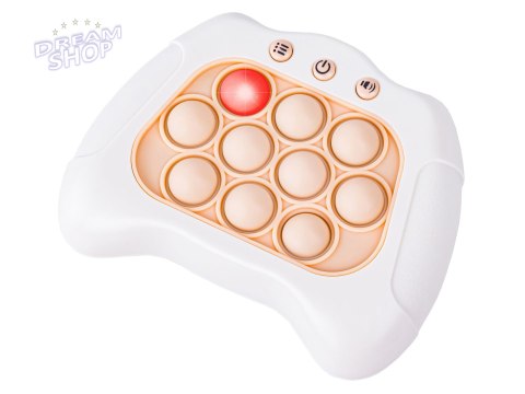 Zabawka Gra Elektroniczna Antystresowa Pop IT Sensoryczna, Wypychanka, Pad, Kontroler BIAŁY Zabawka Gra Elektroniczna Antystresowa Pop IT Sensoryczna, Wypychanka, Pad, Kontroler BIAŁY