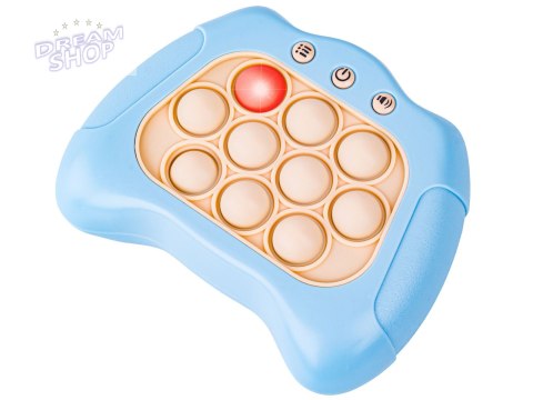 Zabawka Gra Elektroniczna Antystresowa Pop IT Sensoryczna, Wypychanka, Pad, Kontroler BŁĘKITNY