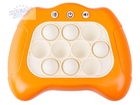 Zabawka Gra Elektroniczna Antystresowa Pop IT Sensoryczna, Wypychanka, Pad, Kontroler POMARAŃCZOWY