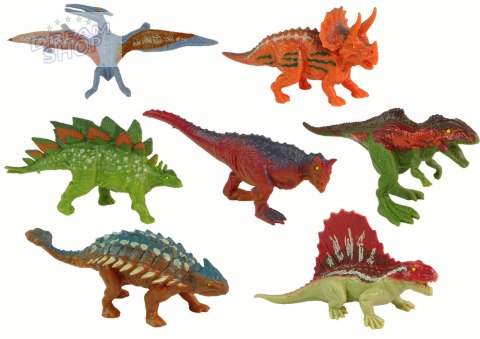 Zestaw Figurki Dinozaury 12 sztuk Kolorowe Zestaw Figurki Dinozaury 12 sztuk Kolorowe