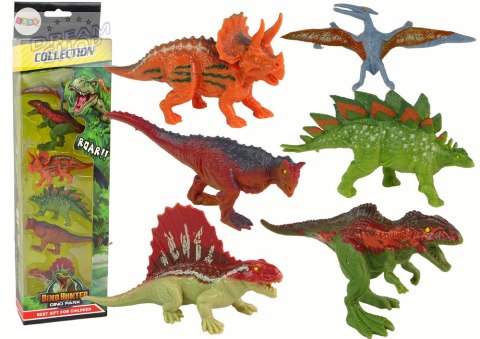 Zestaw Figurki Dinozaury 6 sztuk Kolorowe Zestaw Figurki Dinozaury 6 sztuk Kolorowe
