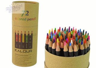 Zestaw Kredek W Tubie Strugaczka Gumka 74 El.
