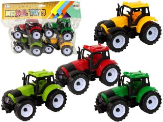 Zestaw Traktorów Rolniczych Farma 4 Sztuki Kolorowe