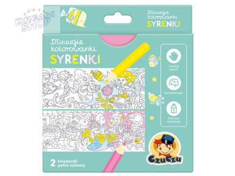 CzuCzu Dłuuugie kolorowanki. Syrenki ZA4843 CzuCzu Dłuuugie kolorowanki. Syrenki ZA4843