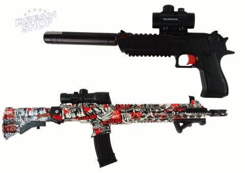 Karabin Pistolet na Kulki Wodne Akcesoria Kolorowy Karabin Pistolet na Kulki Wodne Akcesoria Kolorowy