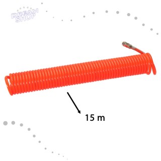 Wąż pneumatyczny spiralny zwijany do kompresora 12mm 15m