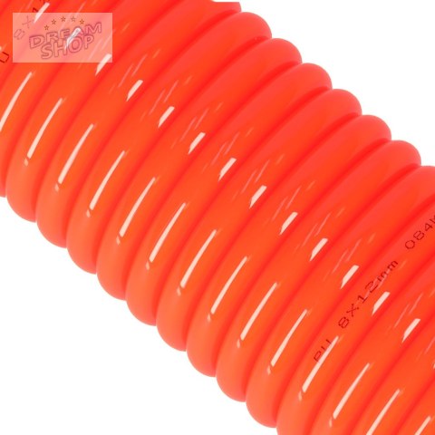 Wąż pneumatyczny spiralny zwijany do kompresora 12mm 15m Wąż pneumatyczny spiralny zwijany do kompresora 12mm 15m