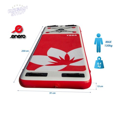 Deska do pływania Sup yoga nadmuchiwana 250x91x15cm 130kg