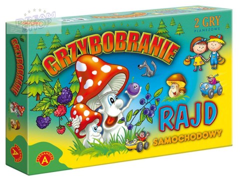 Gra planszowa 2 gry Grzybobranie+Rajd 2w1 GR0581