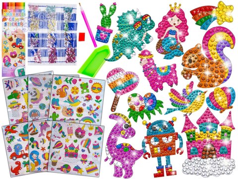 Haft Diamentowy Mozaika Diamentowa Naklejki Mega Zestaw 127 Naklejek MIX Haft Diamentowy Mozaika Diamentowa Naklejki Mega Zestaw 127 Naklejek MIX
