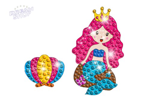 Haft Diamentowy Mozaika Diamentowa Naklejki OCEAN SYRENKI Zestaw 21 Naklejek Haft Diamentowy Mozaika Diamentowa Naklejki OCEAN SYRENKI Zestaw 21 Naklejek