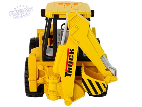 Koparka Traktor Z Napędem Frykcyjnym Dźwięk Żółta Koparka Traktor Z Napędem Frykcyjnym Dźwięk Żółta