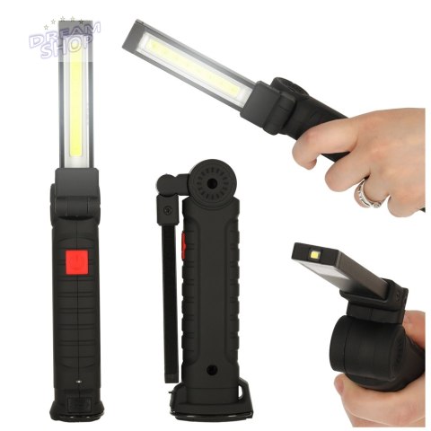 Latarka warsztatowa USB COB magnes akumulator Latarka warsztatowa USB COB magnes akumulator