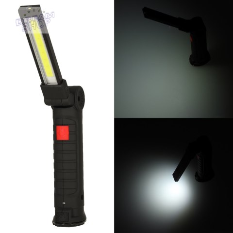 Latarka warsztatowa USB COB magnes akumulator Latarka warsztatowa USB COB magnes akumulator