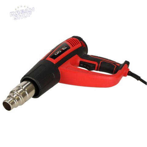 Opalarka elektryczna z regulacja tempratury 0-600 st. C przepływ powietrza 300-500 l/min + 4 wymienne końcówki 1850W Opalarka elektryczna z regulacja tempratury 0-600 st. C przepływ powietrza 300-500 l/min + 4 wymienne końcówki 1850W