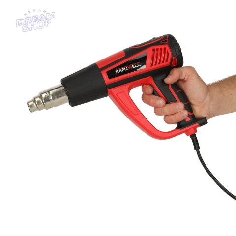 Opalarka elektryczna z regulacja tempratury 0-600 st. C przepływ powietrza 300-500 l/min + 4 wymienne końcówki 1850W Opalarka elektryczna z regulacja tempratury 0-600 st. C przepływ powietrza 300-500 l/min + 4 wymienne końcówki 1850W